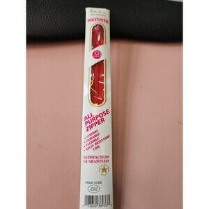 Coats&Clark All-Purpose Plastic Zipper 9"-128A Atom Red, F72/9/128A